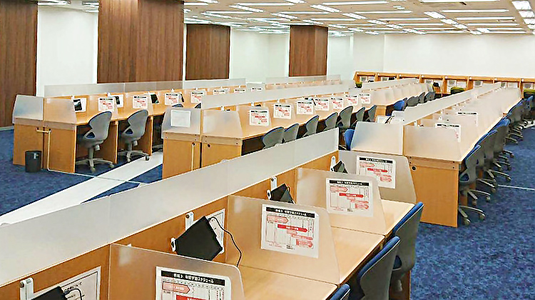 枚方市岡南校の受講ルーム