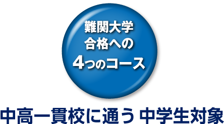 難関大学合格への4つのコース